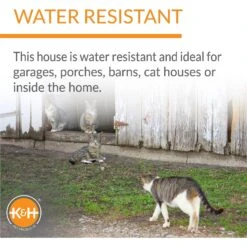 K&H Pet Products Extra-Wide Outdoor Unheated Kitty House -Trixie || Catit || Nature's Miracle Shop 100533 PT3. AC SS1800 V1624631707