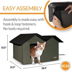 K&H Pet Products Outdoor Heated Kitty House Extra-Wide Cat Shelter 11 K&H Pet Products Outdoor Heated Kitty House Extra-Wide Cat Shelter -Trixie || Catit || Nature's Miracle Shop 100535 PT1. AC SS1800 V1624629039