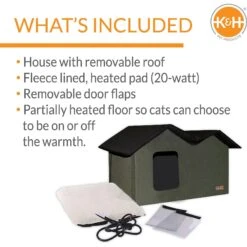 K&H Pet Products Outdoor Heated Kitty House Extra-Wide Cat Shelter 12 K&H Pet Products Outdoor Heated Kitty House Extra-Wide Cat Shelter -Trixie || Catit || Nature's Miracle Shop 100535 PT2. AC SS1800 V1624629460