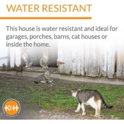 K&H Pet Products Outdoor Heated Kitty House Cat Shelter -Trixie || Catit || Nature's Miracle Shop 100537 PT3. AC SS1800 V1637624895