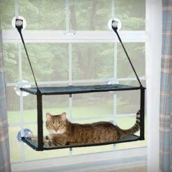 K&H Pet Products EZ Mount Double Stack Kitty Sill Cat Window Perch