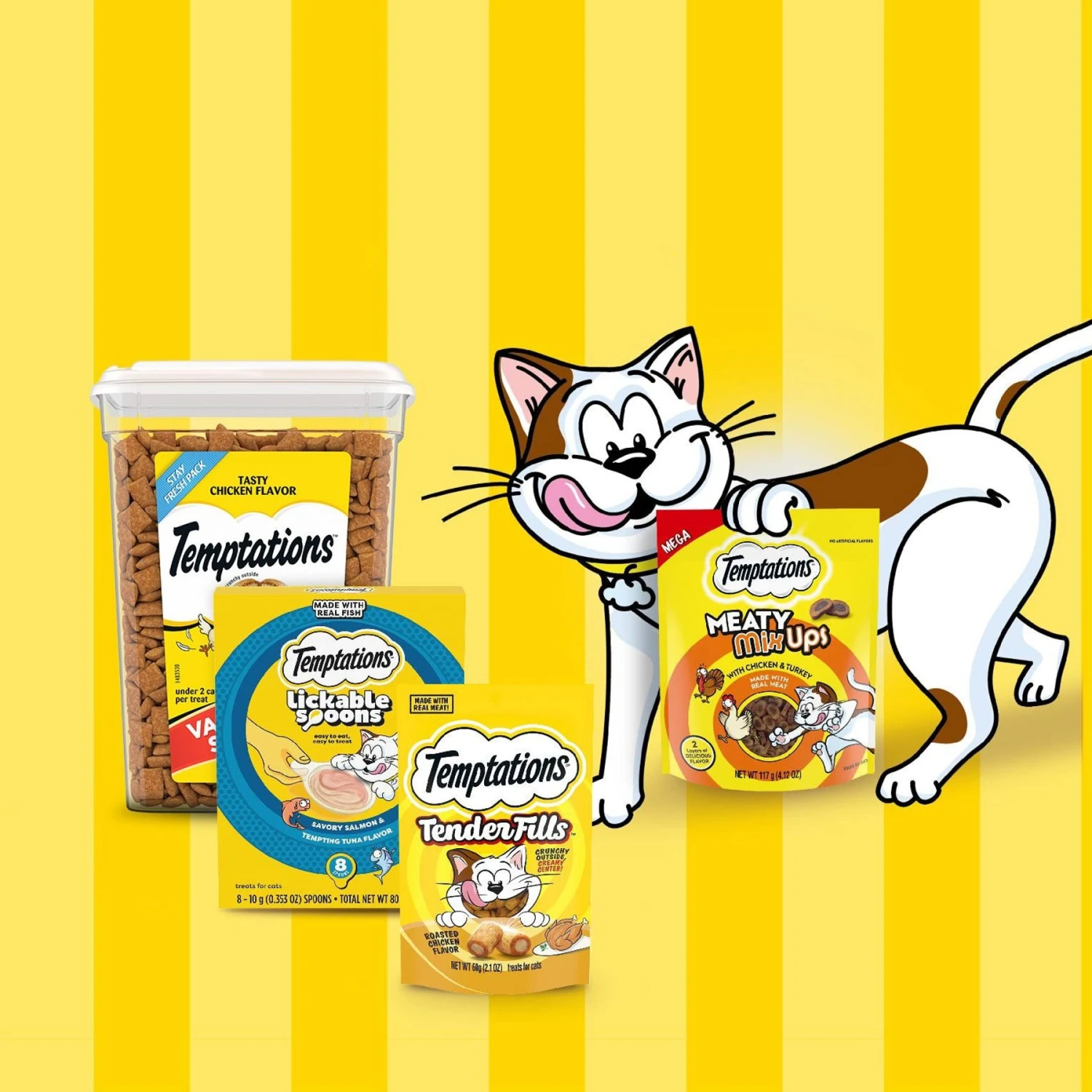 Temptations Lickable Spoons Tasty Chicken & Savory Salmon Cat Lickable Treats 11 Temptations Lickable Spoons Tasty Chicken & Savory Salmon Cat Lickable Treats - Image 9