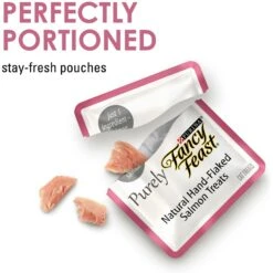 Purina Fancy Feast Purely Natural Hand-Flaked Salmon Soft Cat Treat -Trixie || Catit || Nature's Miracle Shop 102870 PT5. AC SS1800 V1571346030