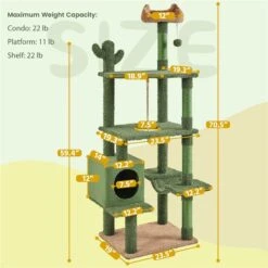 Yaheetech Cactus 70.5-in Cat Tree -Trixie || Catit || Nature's Miracle Shop 1032974 PT2. AC SS1800 V1702673988