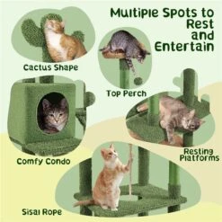 Yaheetech Cactus 70.5-in Cat Tree -Trixie || Catit || Nature's Miracle Shop 1032974 PT3. AC SS1800 V1702673987
