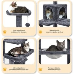 Yaheetech Multi-Level 55-in Cat Tree & Condo 12 Yaheetech Multi-Level 55-in Cat Tree & Condo -Trixie || Catit || Nature's Miracle Shop 1033022 PT3. AC SS1800 V1702673564