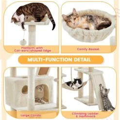 Yaheetech Multi-Level 82.5-in Cat Tree & Condo -Trixie || Catit || Nature's Miracle Shop 1033078 PT3. AC SS1800 V1702673992