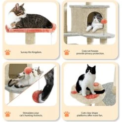 Yaheetech Paw-Shaped Play 57.5-in Cat Tower -Trixie || Catit || Nature's Miracle Shop 1033134 PT3. AC SS1800 V1702673563