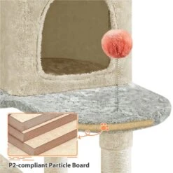 Yaheetech Paw-Shaped Play 65-in Cat Tower 14 Yaheetech Paw-Shaped Play 65-in Cat Tower -Trixie || Catit || Nature's Miracle Shop 1033150 PT5. AC SS1800 V1702673562