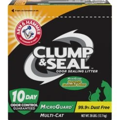 Arm & Hammer Litter Clump & Seal MicroGuard Odor Sealing Clumping Cat Litter With 10 Days Of Odor Control