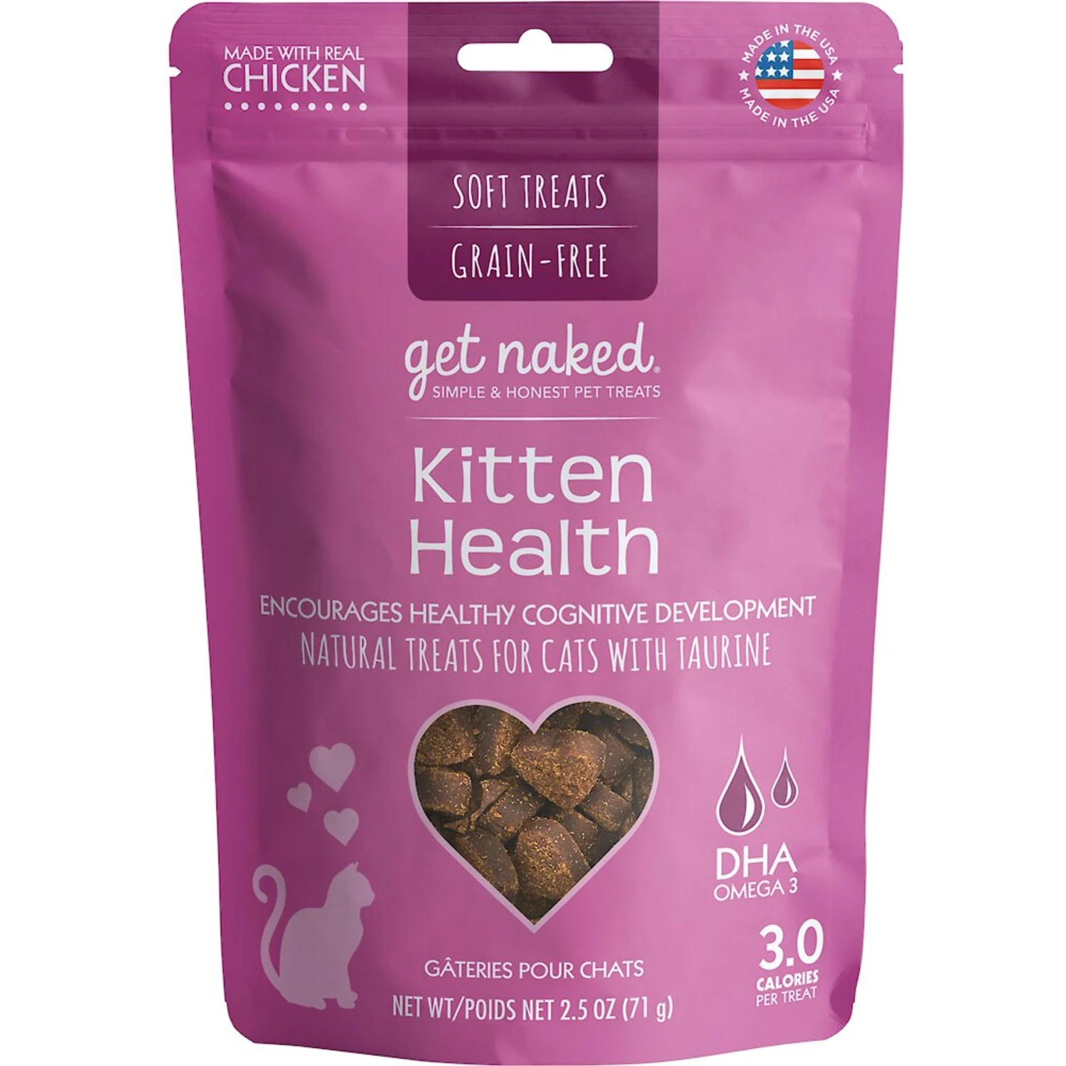 Get Naked Kitten Health Grain-Free Soft Cat Treats 3 Get Naked Kitten Health Grain-Free Soft Cat Treats