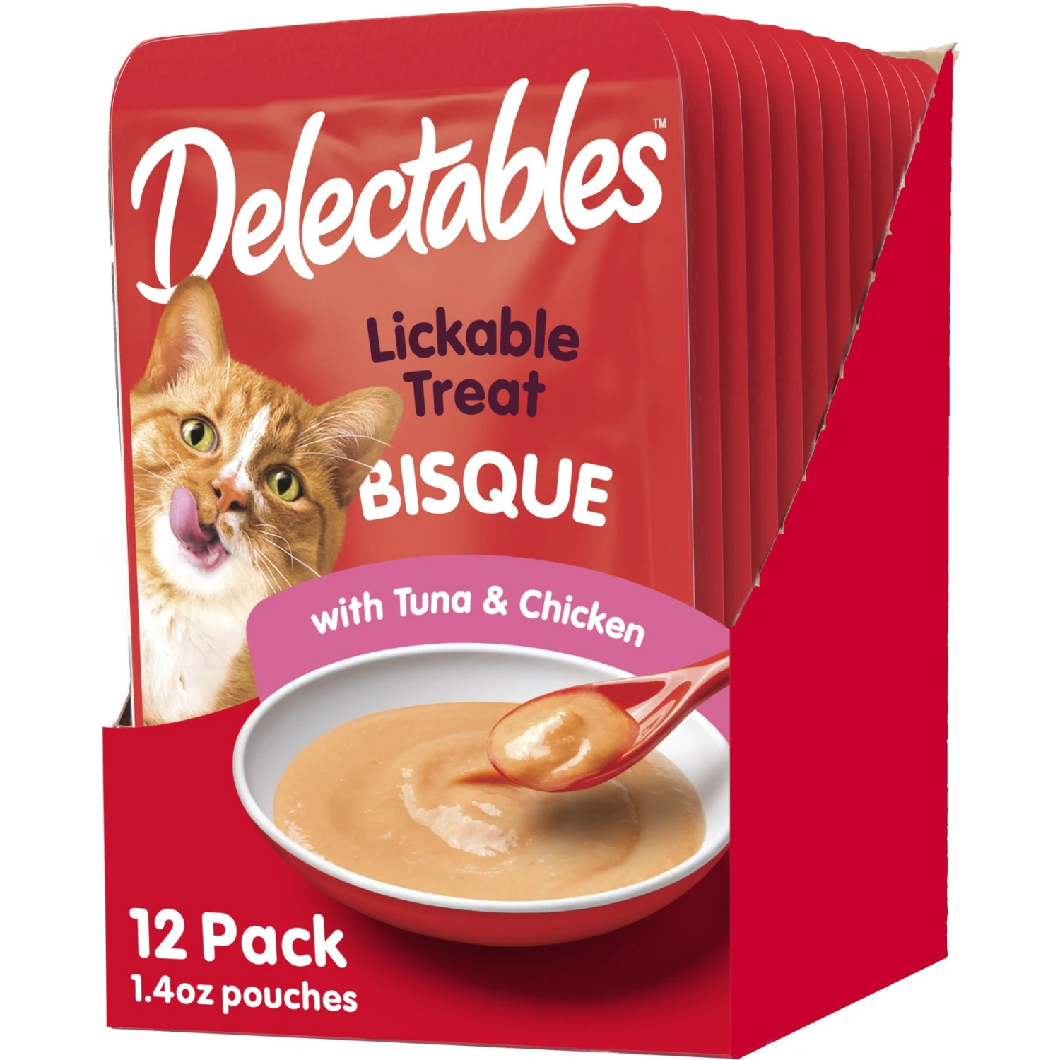 Hartz Delectables Bisque Chicken & Tuna Lickable Cat Treat 3 Hartz Delectables Bisque Chicken & Tuna Lickable Cat Treat