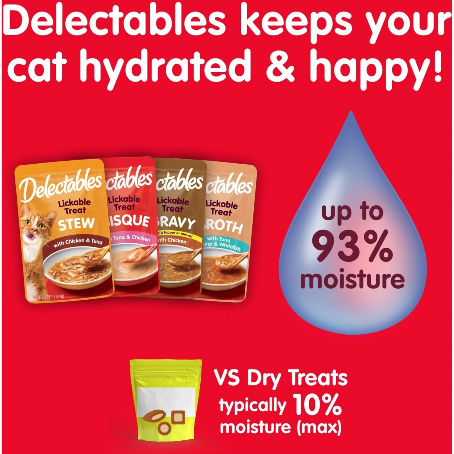 Hartz Delectables Bisque Senior 15+ Tuna & Chicken Lickable Cat Treat 4 Hartz Delectables Bisque Senior 15+ Tuna & Chicken Lickable Cat Treat - Image 2