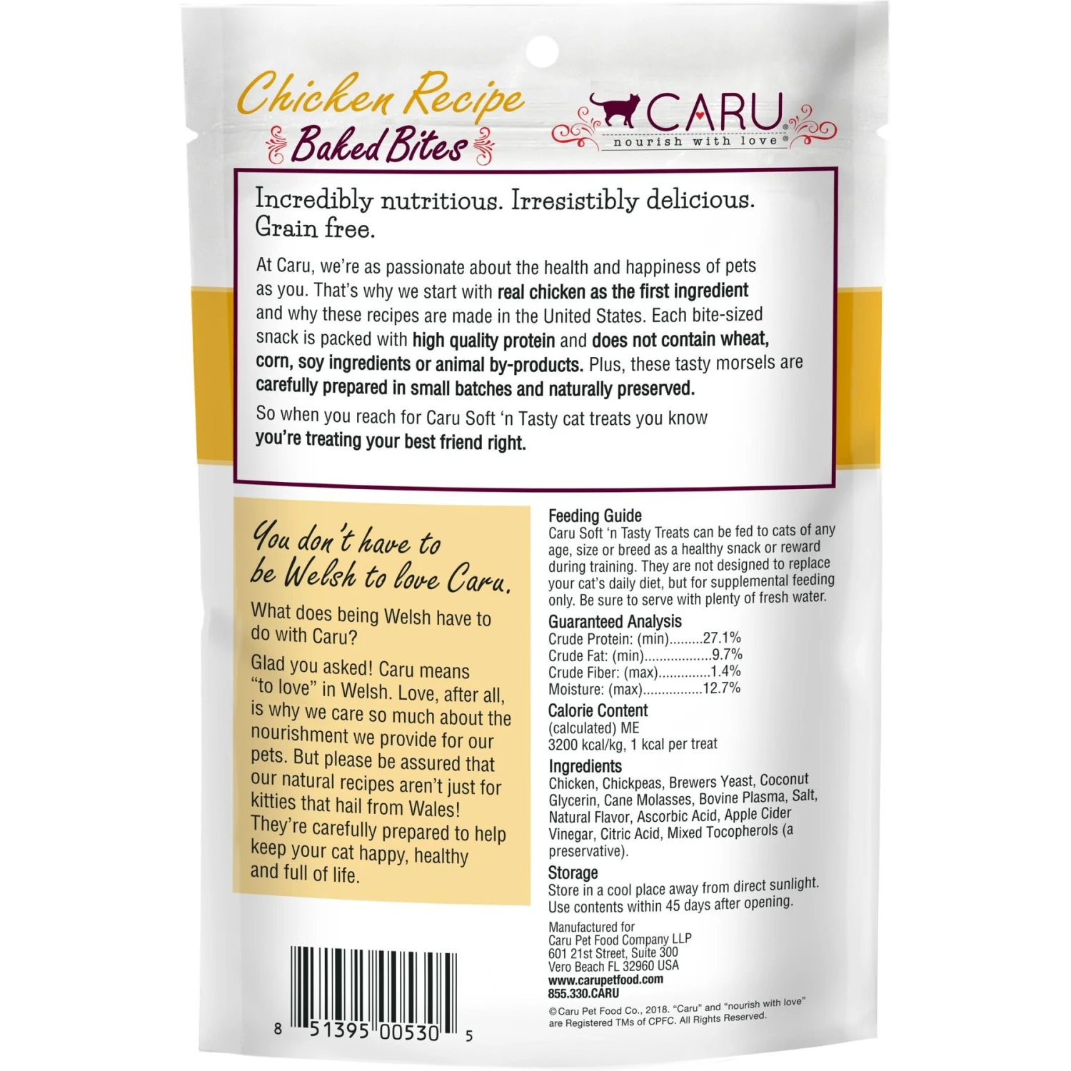 Caru Soft 'n Tasty Baked Bites Chicken Recipe Grain-Free Cat Treats 5 Caru Soft 'n Tasty Baked Bites Chicken Recipe Grain-Free Cat Treats - Image 3