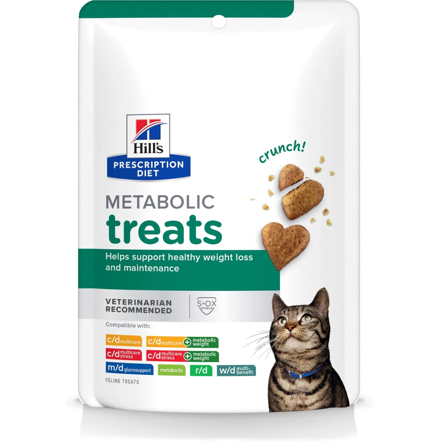Hill's Prescription Diet Metabolic Crunchy Cat Treats 3 Hill's Prescription Diet Metabolic Crunchy Cat Treats