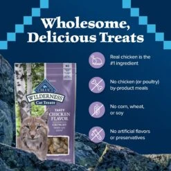 Blue Buffalo Wilderness Chicken Formula Crunchy Grain-Free Cat Treats -Trixie || Catit || Nature's Miracle Shop 114179 PT6. AC SS1800 V1691768641