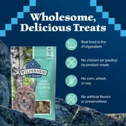 Blue Buffalo Wilderness Trout Formula Crunchy Grain-Free Cat Treats 15 Blue Buffalo Wilderness Trout Formula Crunchy Grain-Free Cat Treats -Trixie || Catit || Nature's Miracle Shop 114183 PT6. AC SS1800 V1691768581