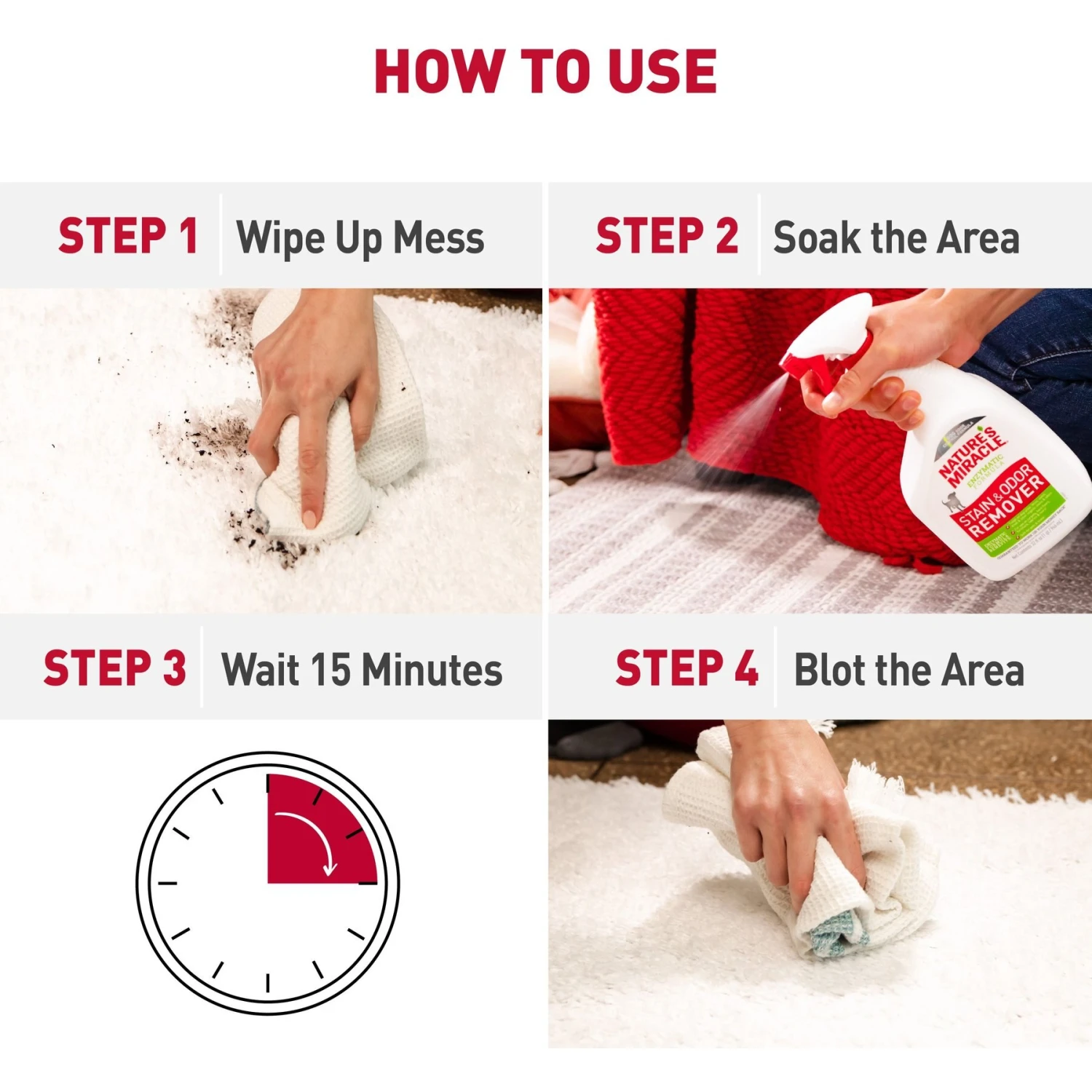 Nature's Miracle Cat Enzymatic Stain Remover & Odor Eliminator Spray, 32-oz Bottle 5 Nature's Miracle Cat Enzymatic Stain Remover & Odor Eliminator Spray, 32-oz Bottle - Image 3