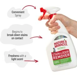 Nature's Miracle Cat Enzymatic Stain Remover & Odor Eliminator Spray, 32-oz Bottle 14 Nature's Miracle Cat Enzymatic Stain Remover & Odor Eliminator Spray, 32-oz Bottle -Trixie || Catit || Nature's Miracle Shop 115440 PT3. AC SS1800 V1701453402