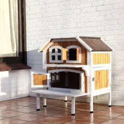 TRIXIE 2-Story Cottage Outdoor Wooden Cat House 13 TRIXIE 2-Story Cottage Outdoor Wooden Cat House -Trixie || Catit || Nature's Miracle Shop 118986 PT5. AC SS1800 V1492200744