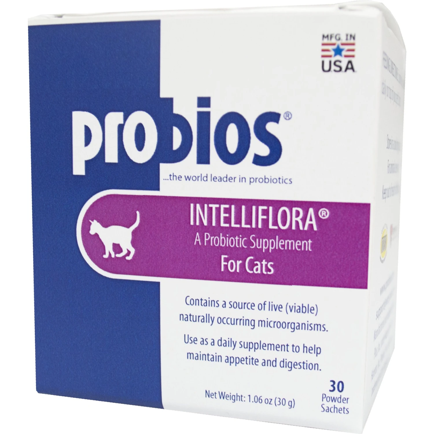 Probios Intelliflora Probiotic Cat Supplement, 30 Count 3 Probios Intelliflora Probiotic Cat Supplement, 30 Count
