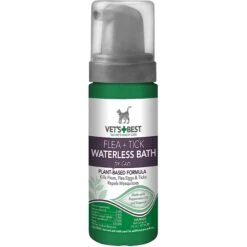 Vet's Best Waterless Flea & Tick Cat Bath Foam