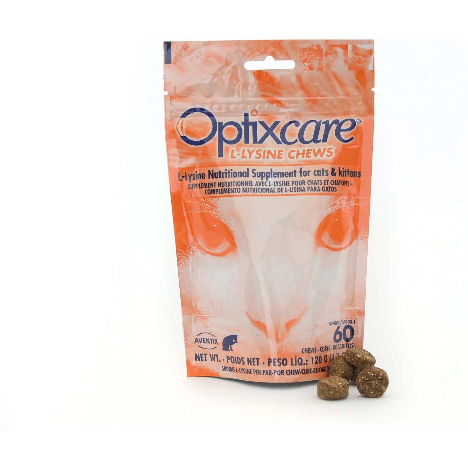 Optixcare L-Lysine Cat Chews 3 Optixcare L-Lysine Cat Chews
