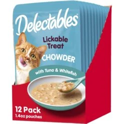 Hartz Delectables Chowder Tuna & Whitefish Lickable Cat Treat