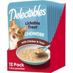 Hartz Delectables Chowder Chicken & Tuna Lickable Cat Treat