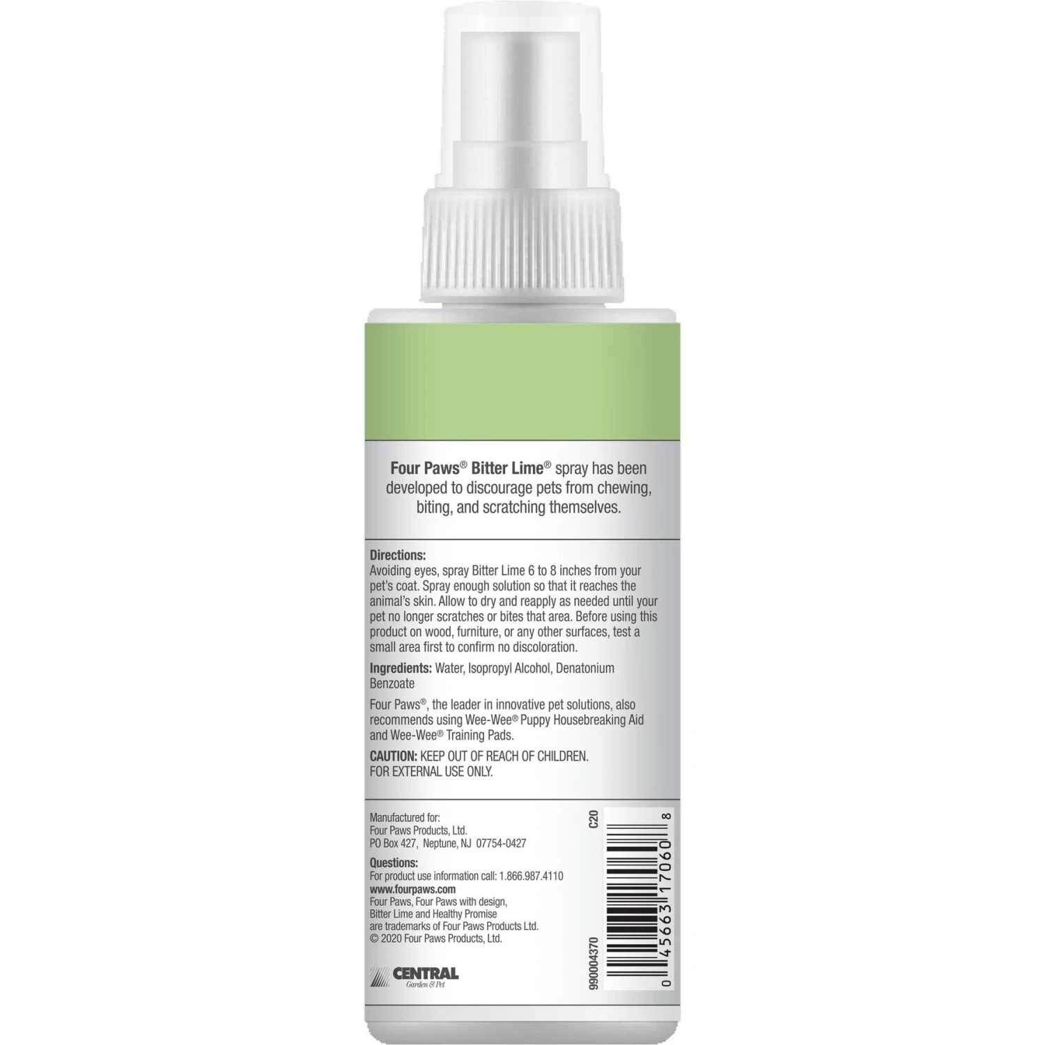 Four Paws Dog & Cat Bitter Lime Deterrent Spray 10 Four Paws Dog & Cat Bitter Lime Deterrent Spray - Image 8
