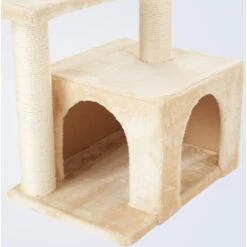 Frisco 28-in Faux Fur Cat Tree & Condo -Trixie || Catit || Nature's Miracle Shop 128073 PT4. AC SS1800 V1584452713