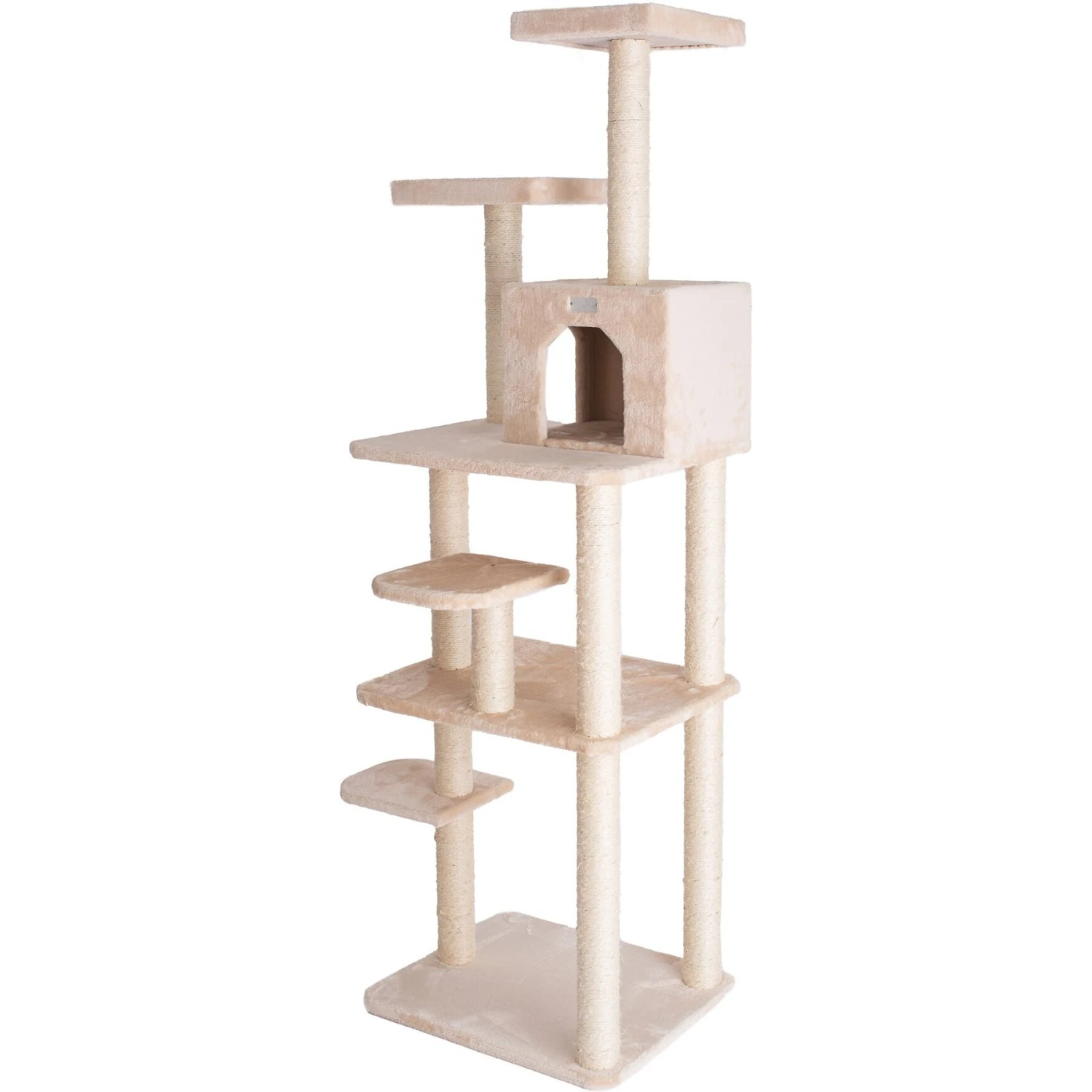 GleePet 74-in Faux Fur Cat Tree & Condo 4 GleePet 74-in Faux Fur Cat Tree & Condo - Image 2