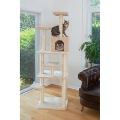 GleePet 74-in Faux Fur Cat Tree & Condo 15 GleePet 74-in Faux Fur Cat Tree & Condo -Trixie || Catit || Nature's Miracle Shop 130298 PT4. AC SS1800 V1639791691