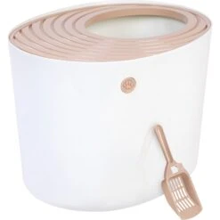 IRIS USA Round Top Entry Cat Litter Box & Scoop -Trixie || Catit || Nature's Miracle Shop 130345 PT6. AC SS1800 V1680881173
