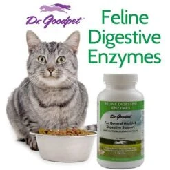 Dr. Goodpet Digestive Enzymes Cat Supplement -Trixie || Catit || Nature's Miracle Shop 131553 PT3. AC SS1800 V1501165300