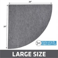 Drymate Corner Ridged Cat Litter Trapping Mat, Grey, 29.5-in X 29.5-in -Trixie || Catit || Nature's Miracle Shop 134952 PT4. AC SS1800 V1689627204