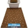 Drymate Protective & Decorative Cat Litter Mat, Brown Stripe, Large, 20-in X 28-in -Trixie || Catit || Nature's Miracle Shop 134957 MAIN. AC SS1800 V1692932482