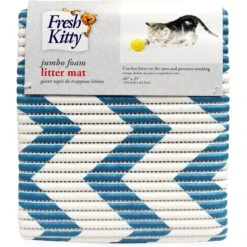 Fresh Kitty Jumbo Foam Chevron Cat Litter Mat
