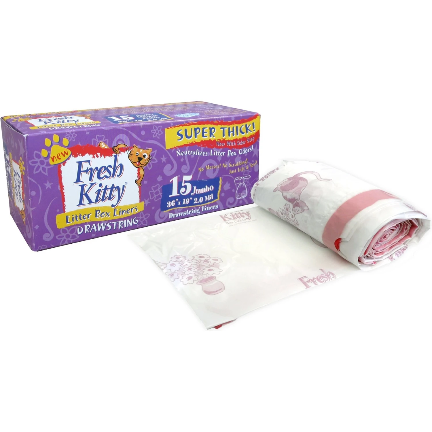 Fresh Kitty Jumbo Thick Litter Box Liners 4 Fresh Kitty Jumbo Thick Litter Box Liners - Image 2