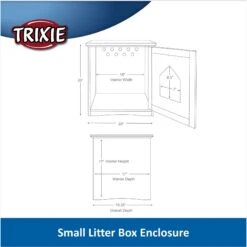 TRIXIE Wooden Cat Home & Litter Box Cover -Trixie || Catit || Nature's Miracle Shop 139642 PT2. AC SS1800 V1685977236