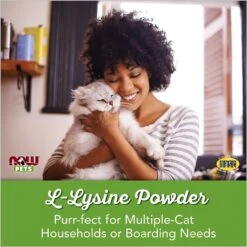 NOW Pets L-Lysine Immune System Support Cat Supplement -Trixie || Catit || Nature's Miracle Shop 140252 PT2. AC SS1800 V1622236369
