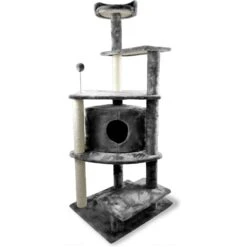 Tiger Tough Platform House Playground 59.8-in Faux Fur Cat Tree & Condo 11 Tiger Tough Platform House Playground 59.8-in Faux Fur Cat Tree & Condo -Trixie || Catit || Nature's Miracle Shop 140766 PT2. AC SS1800 V1618277515
