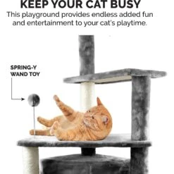 Tiger Tough Platform House Playground 59.8-in Faux Fur Cat Tree & Condo 13 Tiger Tough Platform House Playground 59.8-in Faux Fur Cat Tree & Condo -Trixie || Catit || Nature's Miracle Shop 140766 PT4. AC SS1800 V1618278735