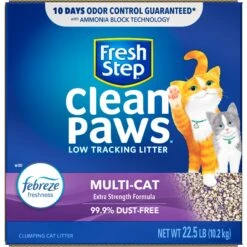 Fresh Step Clean Paws Multi-Cat Scented Clumping Cat Litter -Trixie || Catit || Nature's Miracle Shop 141506 PT7. AC SS1800 V1695138547