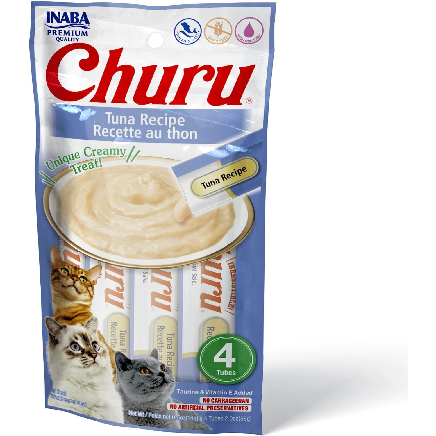 Inaba Churu Grain-Free Tuna Puree Lickable Cat Treat 3 Inaba Churu Grain-Free Tuna Puree Lickable Cat Treat