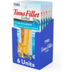 Inaba Ciao Grain-Free Grilled Tuna Fillet In Scallop Flavored Broth Cat Treat