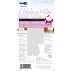 Inaba Extra Tender Grilled Chicken Fillet In Crab Flavored Broth Grain-Free Cat Treat -Trixie || Catit || Nature's Miracle Shop 142726 PT2. AC SS1800 V1582641003