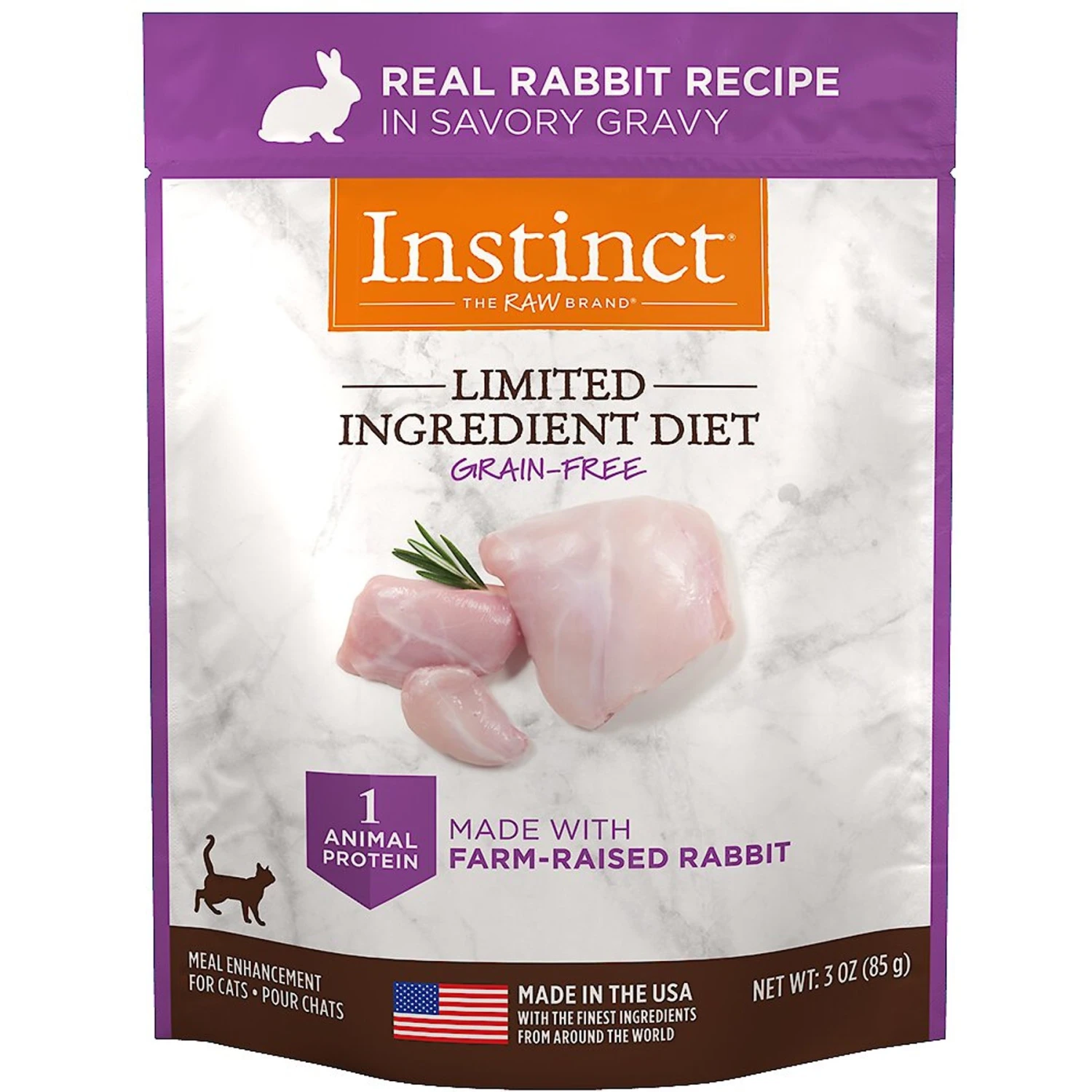 Instinct Limited Ingredient Diet Grain-Free Cuts & Gravy Real Rabbit Recipe Wet Cat Food Topper 3 Instinct Limited Ingredient Diet Grain-Free Cuts & Gravy Real Rabbit Recipe Wet Cat Food Topper