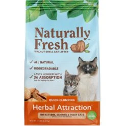 Naturally Fresh Herbal Attraction Scented Clumping Walnut Cat Litter