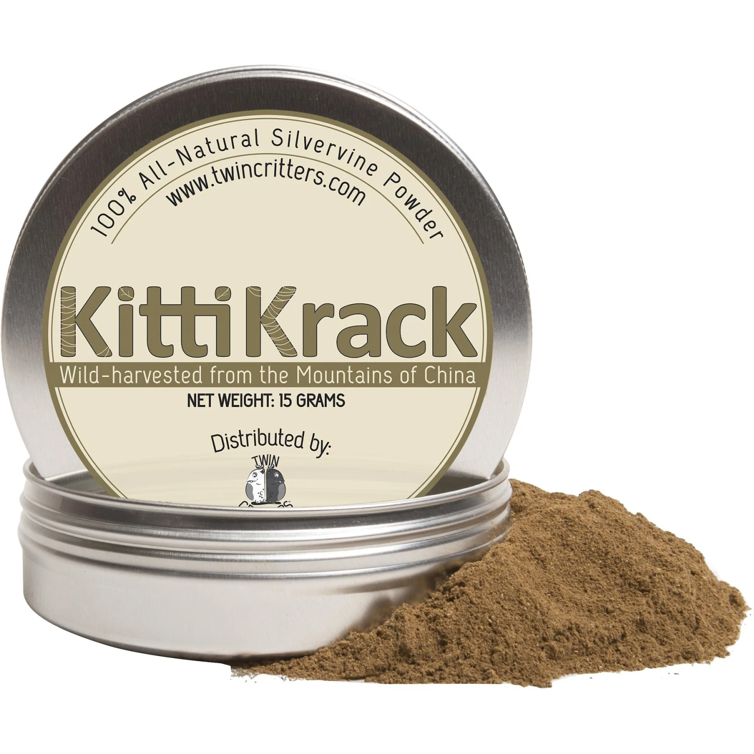 TwinCritters KittiKrack Organic Silvervine Powder 3 TwinCritters KittiKrack Organic Silvervine Powder